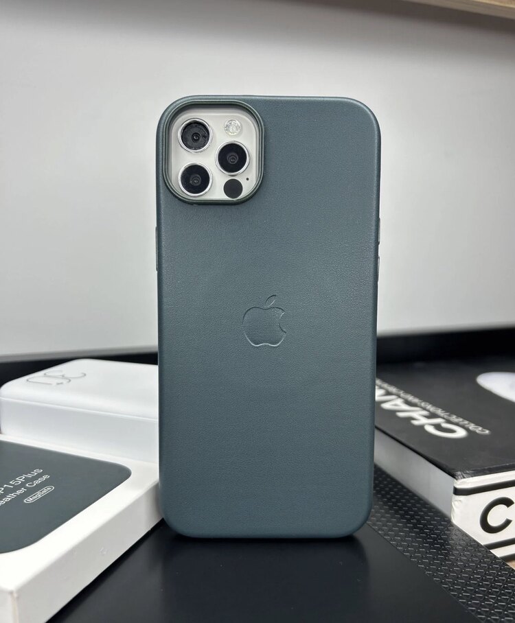 Apple MagSafe Özellikli Deri Kılıf - Sekoya Yeşili