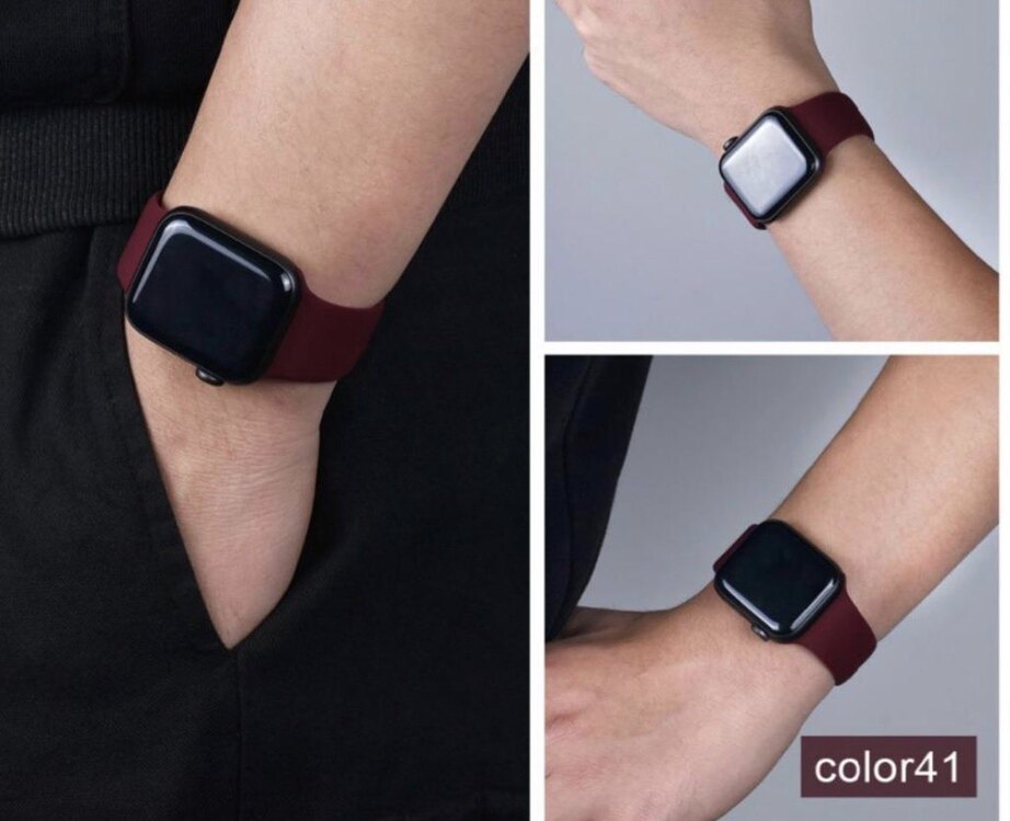 Apple Watch Silicon Kordon - Vişne