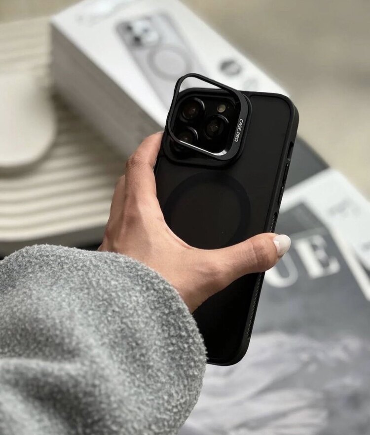 İPhone Case Pro Standlı Kılıf -Siyah