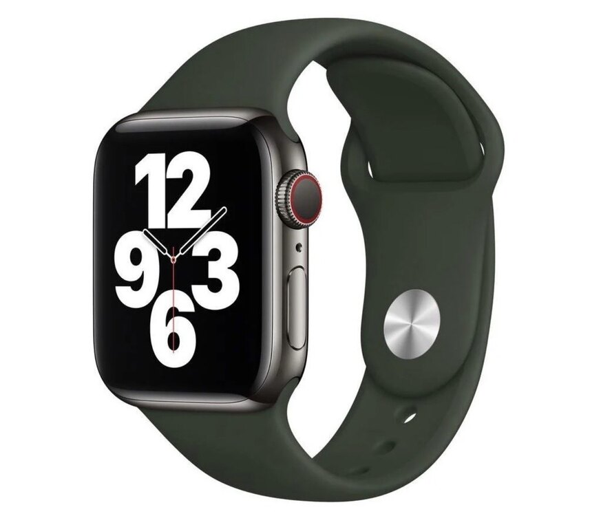 Apple Watch Silicon Kordon - Haki Yeşil