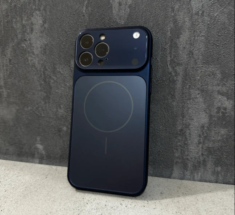İPhone Ag Glass Case -Lacivert
