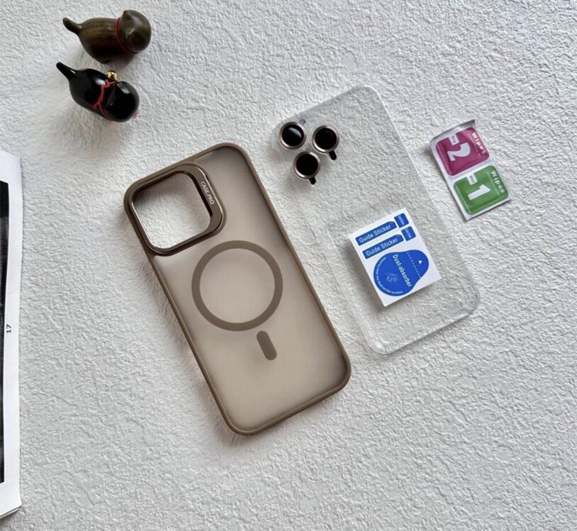 İPhone Case Pro Standlı Kılıf -Çöl Titanyum