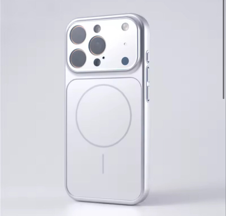 İPhone Ag Glass Case -Gümüş