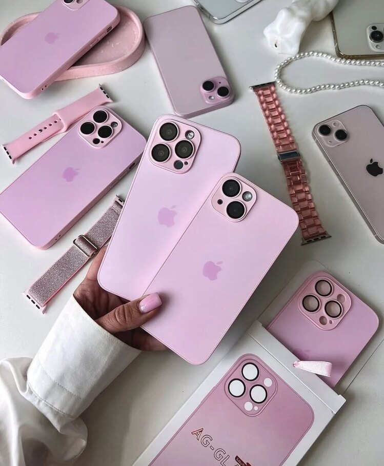 iPhone Ag-Glass Case-Pembe