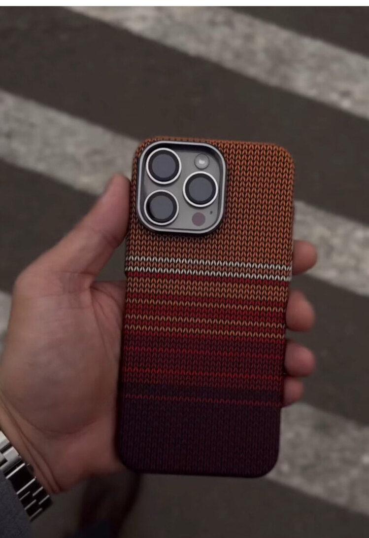 İPhone Fiber Carbon Kılıf -Jumper Turuncu