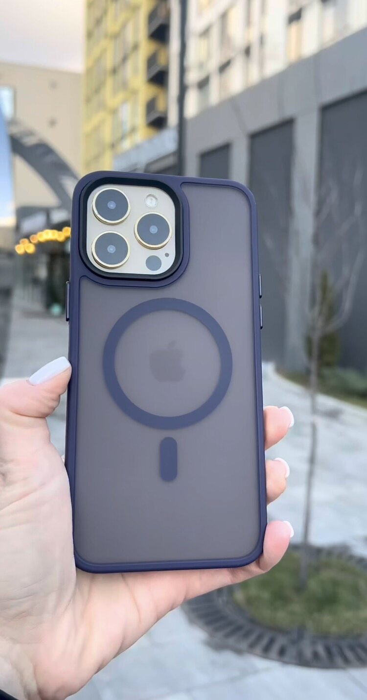 İPhone Mat Sky Şefaf Kılıf-Lacivert