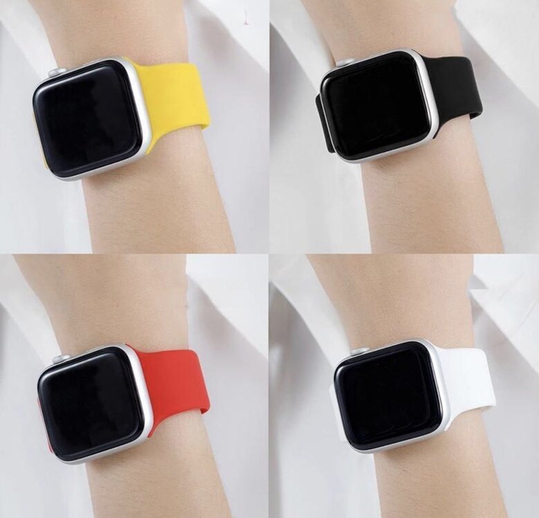 Apple Watch Silicon Kordon - Kırmızı