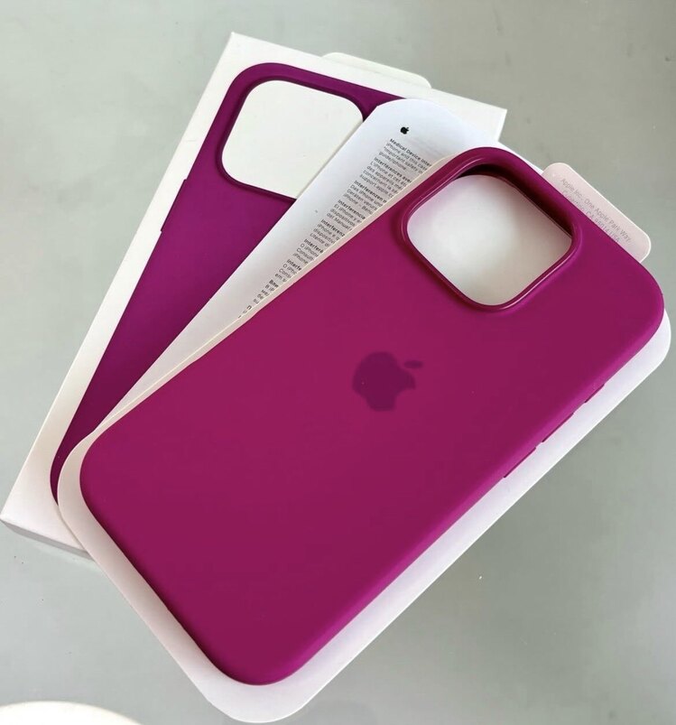 İPhone MagSafe Özellikli Slicon Kılıf-Fuşya