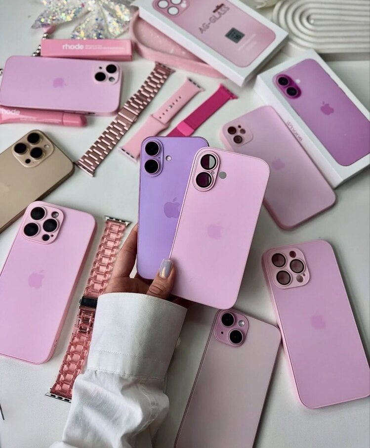 iPhone Ag-Glass Case-Pembe