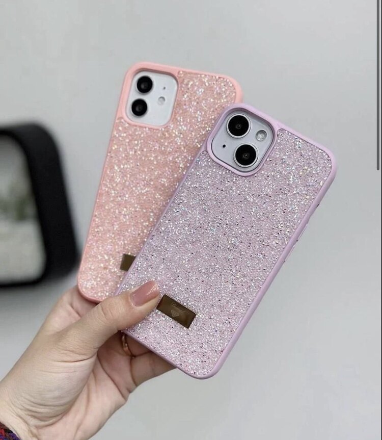 İPhone Swarovski Taşlı Kılıf - Lila