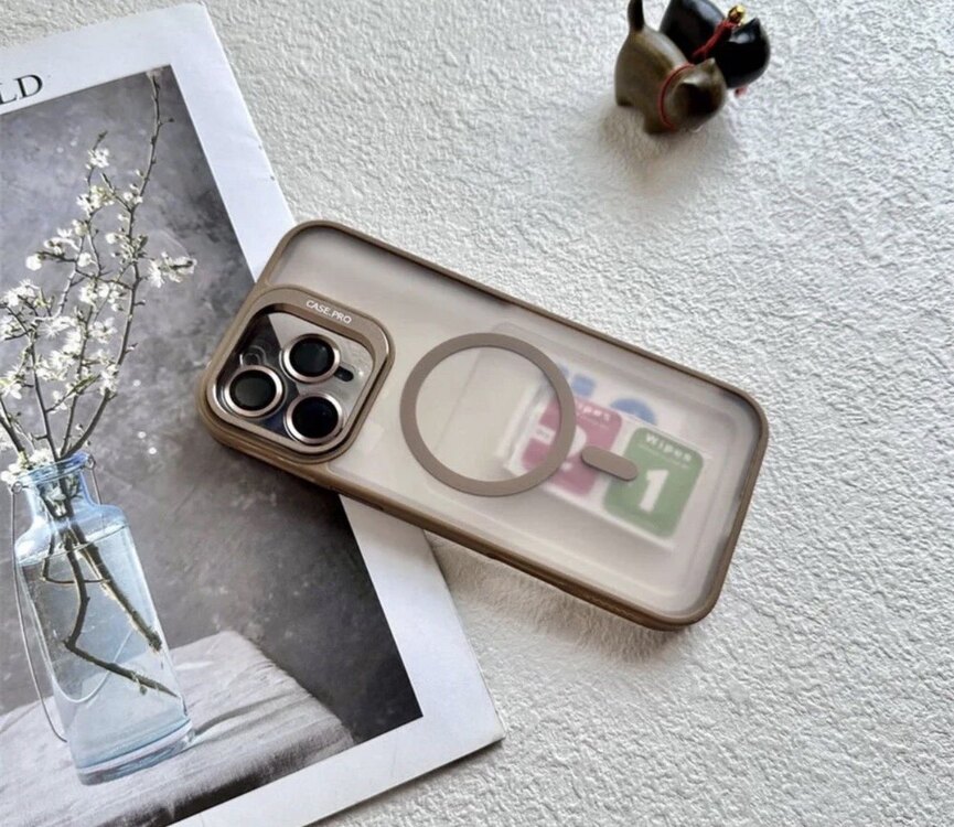 İPhone Case Pro Standlı Kılıf -Çöl Titanyum