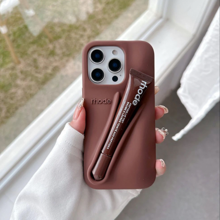 İPhone Rhode+Ruj Case-Kahverengi