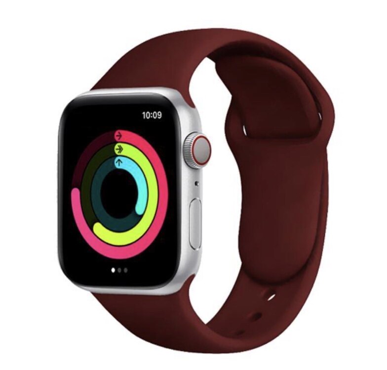 Apple Watch Silicon Kordon - Vişne