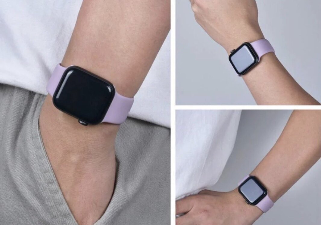 Apple Watch Silicon Kordon - Eflatun