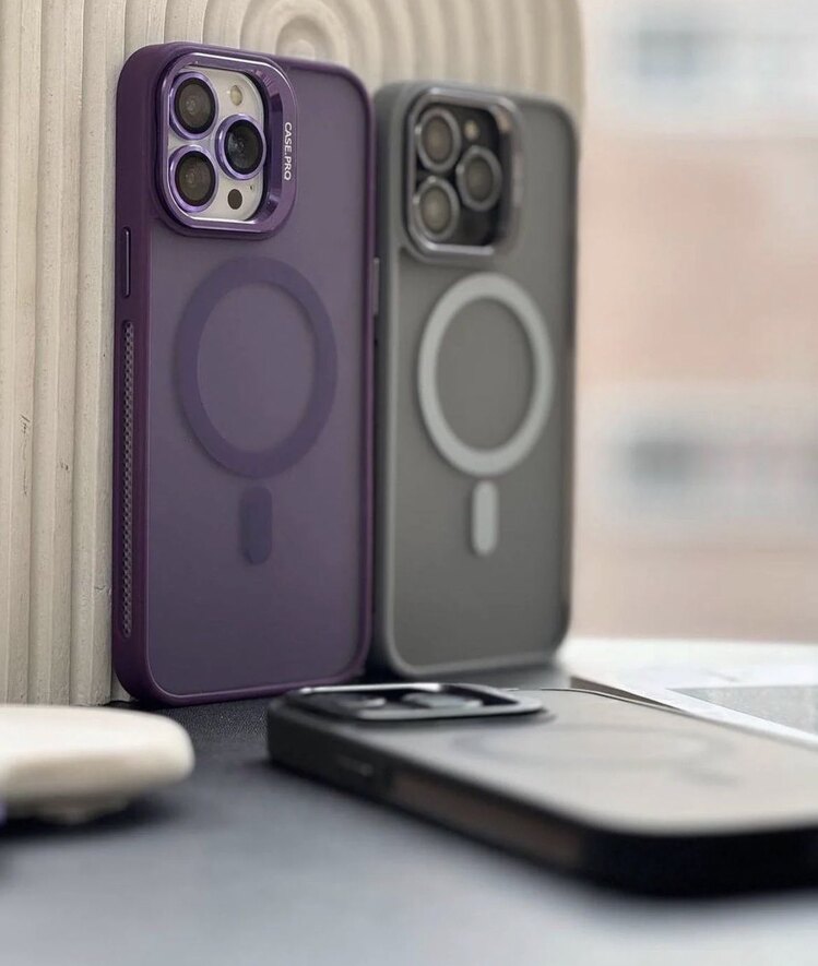 İPhone Case Pro Standlı Kılıf -Derin Mor