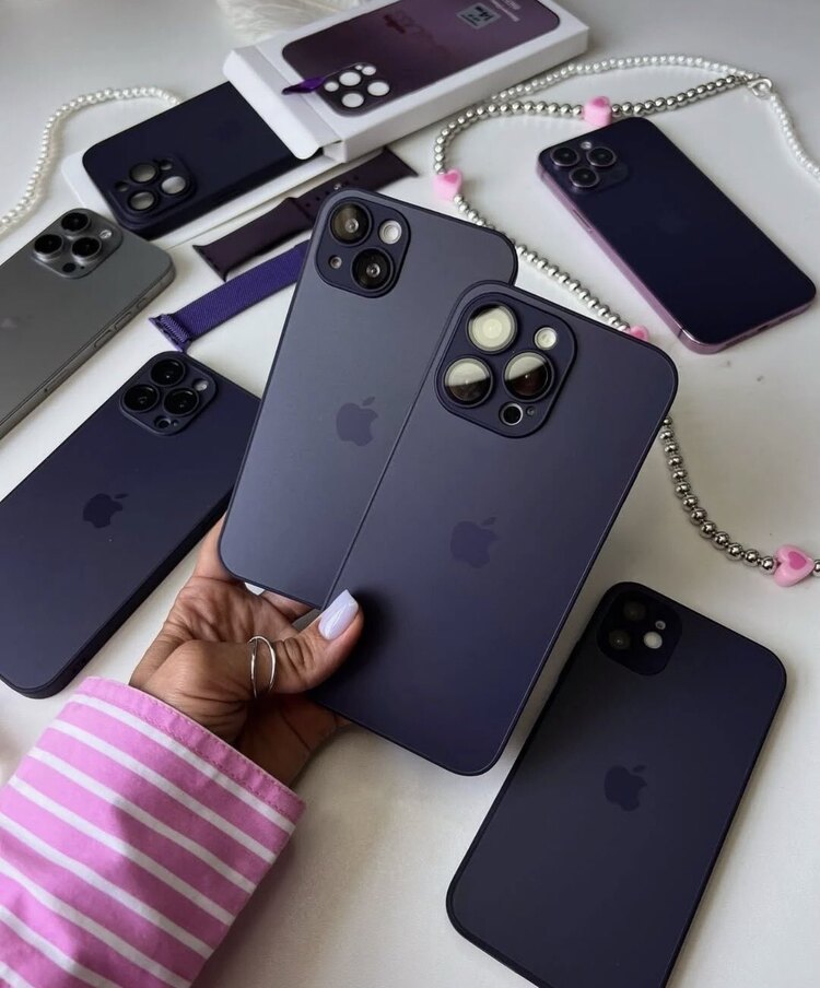 iPhone Ag-Glass Case-Derin Mor