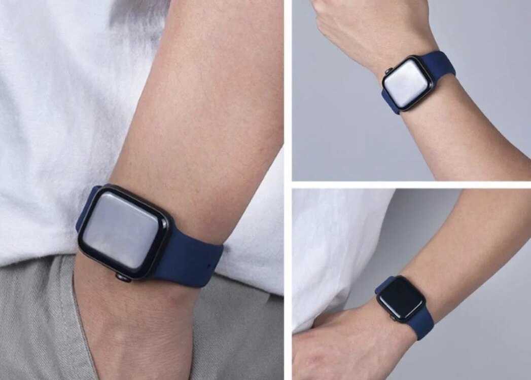 Apple Watch Silicon Kordon - Gece Mavisi