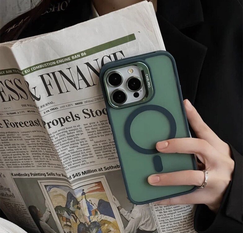 İPhone Case Pro Standlı Kılıf -Yeşil