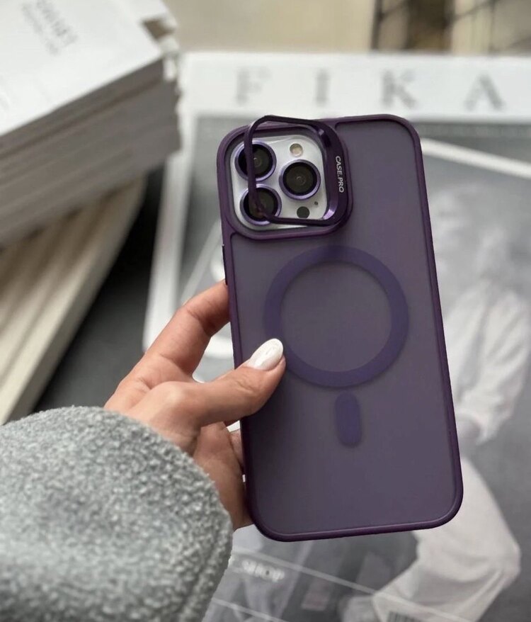 İPhone Case Pro Standlı Kılıf -Derin Mor