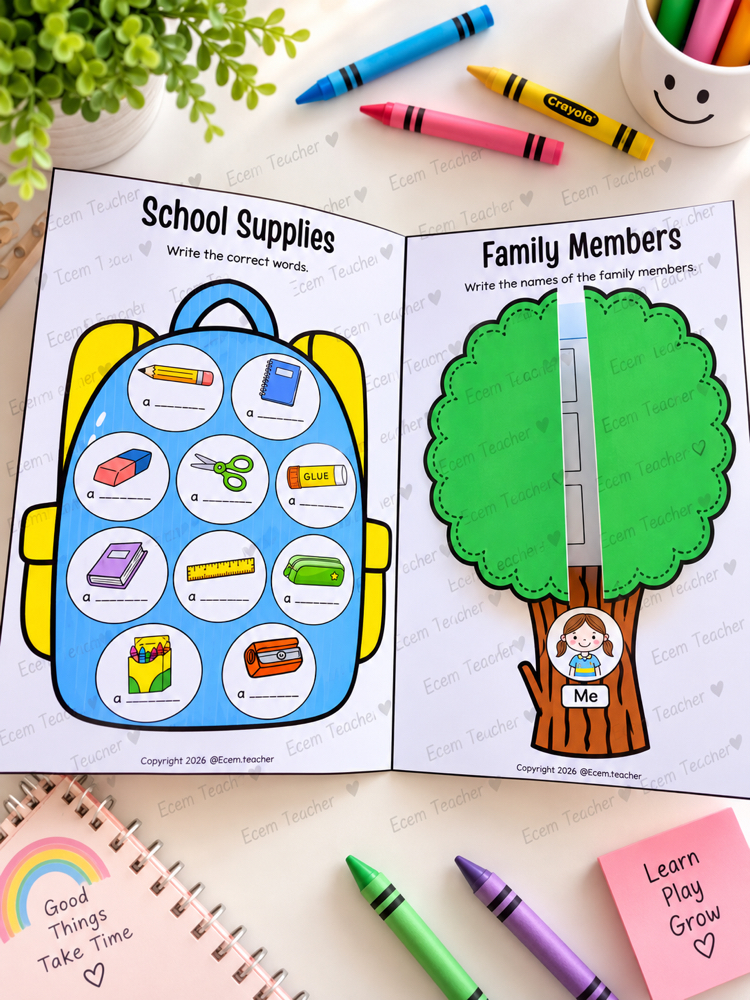My English Booklet Printable | ESL Activities for Kids