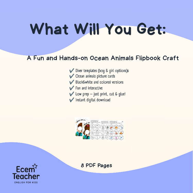 What Can You See? Interactive Craft | Ocean Animals PDF