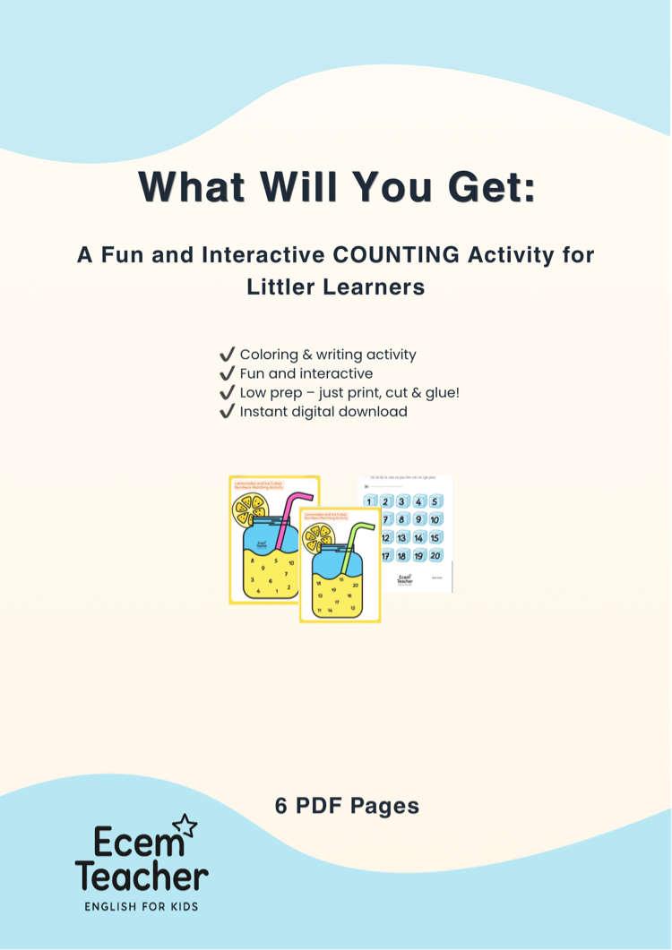 Lemonade Number Matching Activity