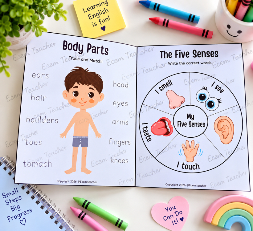 My English Booklet Printable | ESL Activities for Kids