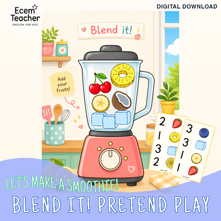 3D Blend it! Pretend Play Counting Activity