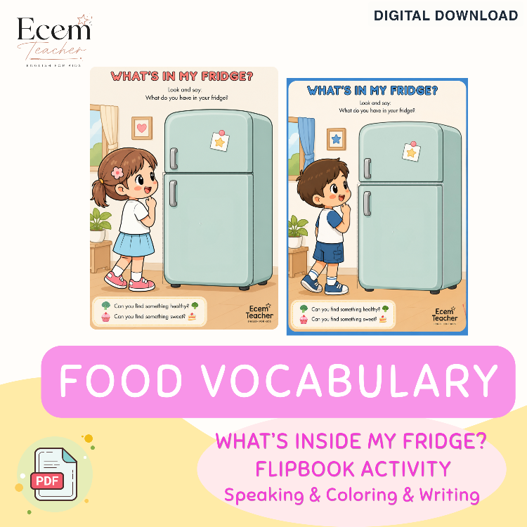 WHAT’S IN MY FRIDGE? | Flipbook Activity for Kids