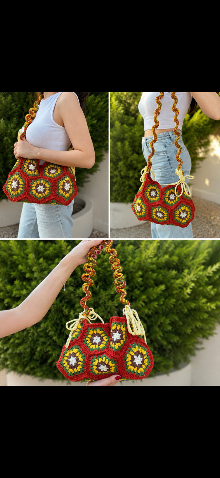 Wildflower Crochet Bag