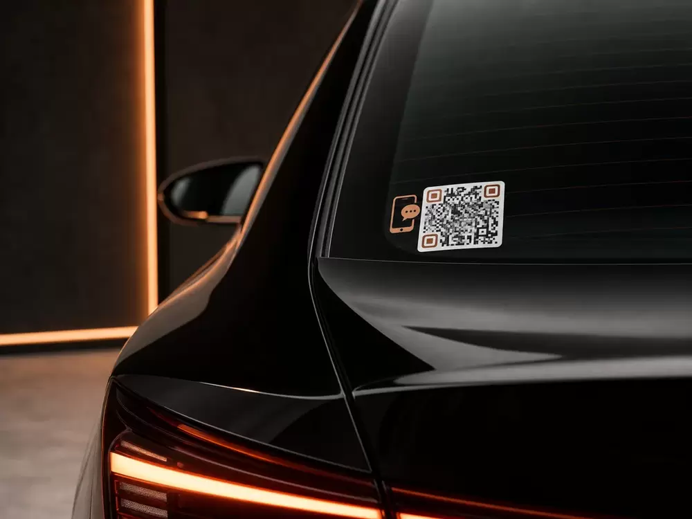 QR İletişim Stickerı