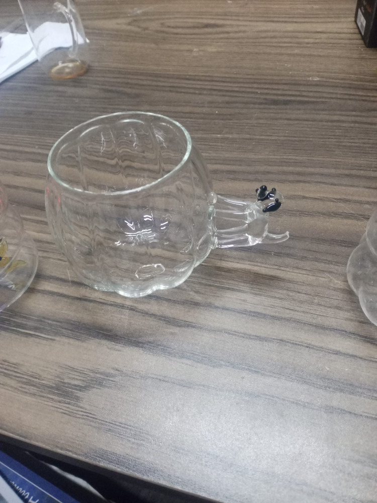 Isıya dayanıklı kedi figürlü 420 ml  cam bardak