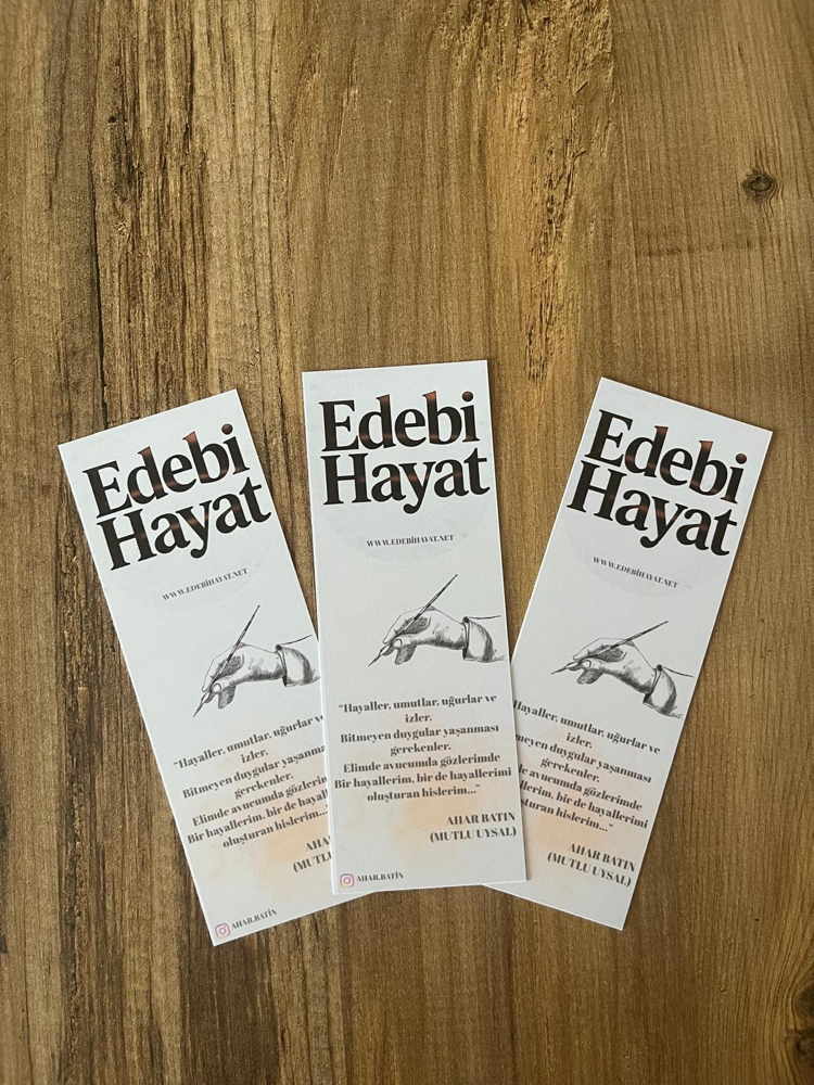 Kişiye özel tasarım kitap ayracı