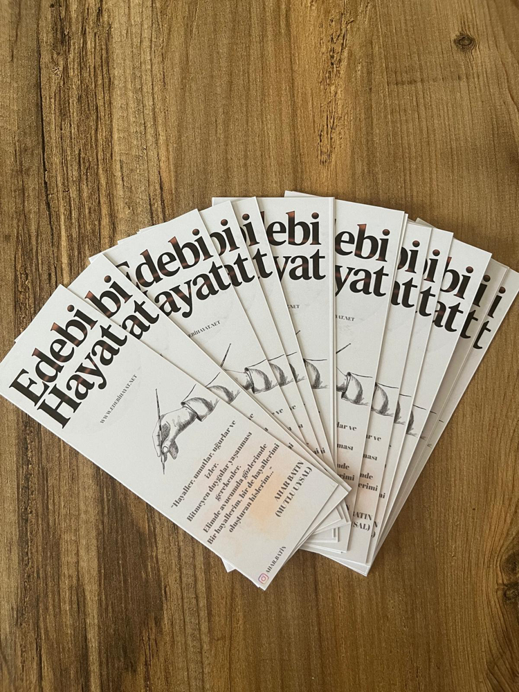 Kişiye özel tasarım kitap ayracı