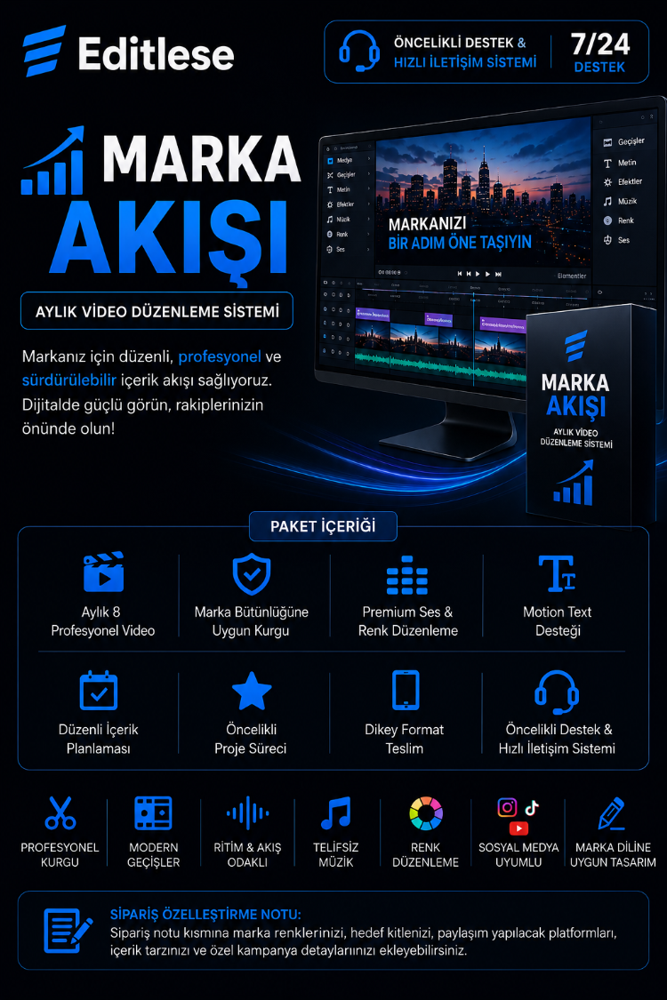 Marka Akışı | Aylık Video Düzenleme Sistemi