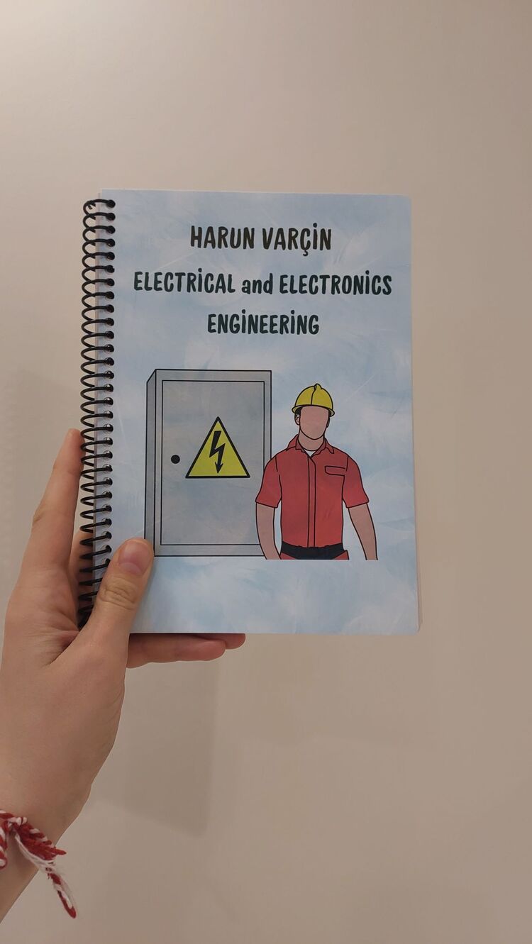 ELEKTRİK VE ELEKTRONİK MÜHENDİSİ KİŞİYE ÖZEL NOT DEFTERİ 