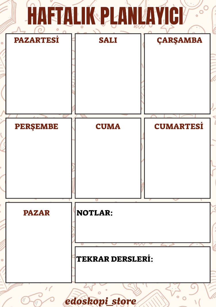 DİJİTAL TUS ÇİZELGESİ PLUS +
