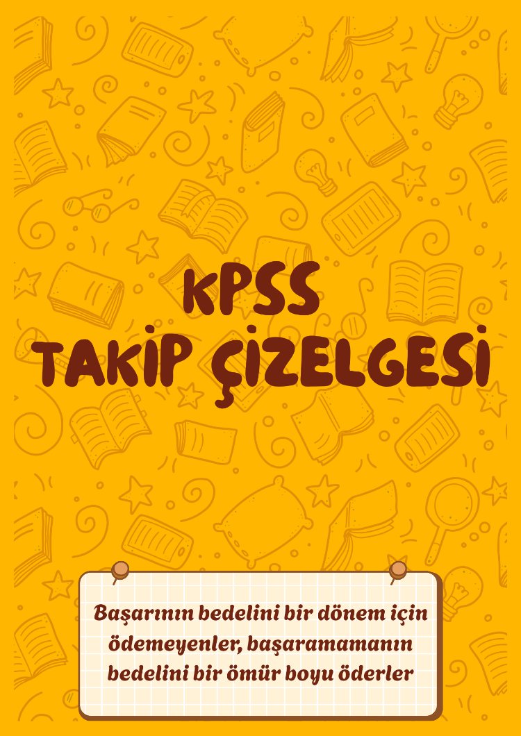 DİJİTAL KPSS TAKİP ÇİZELGESİ