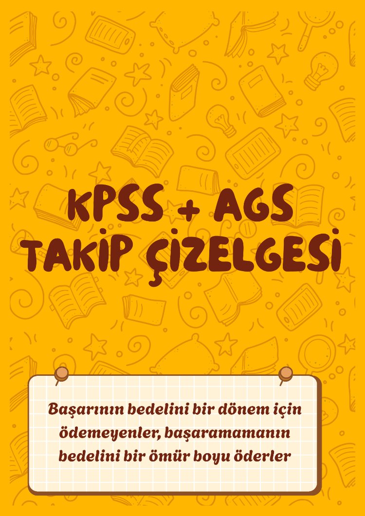 DİJİTAL KPSS+ AGS TAKİP ÇİZELGESİ 