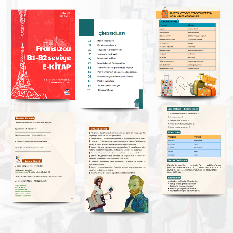 B1–B2 Seviyesi Fransızca E-Kitap