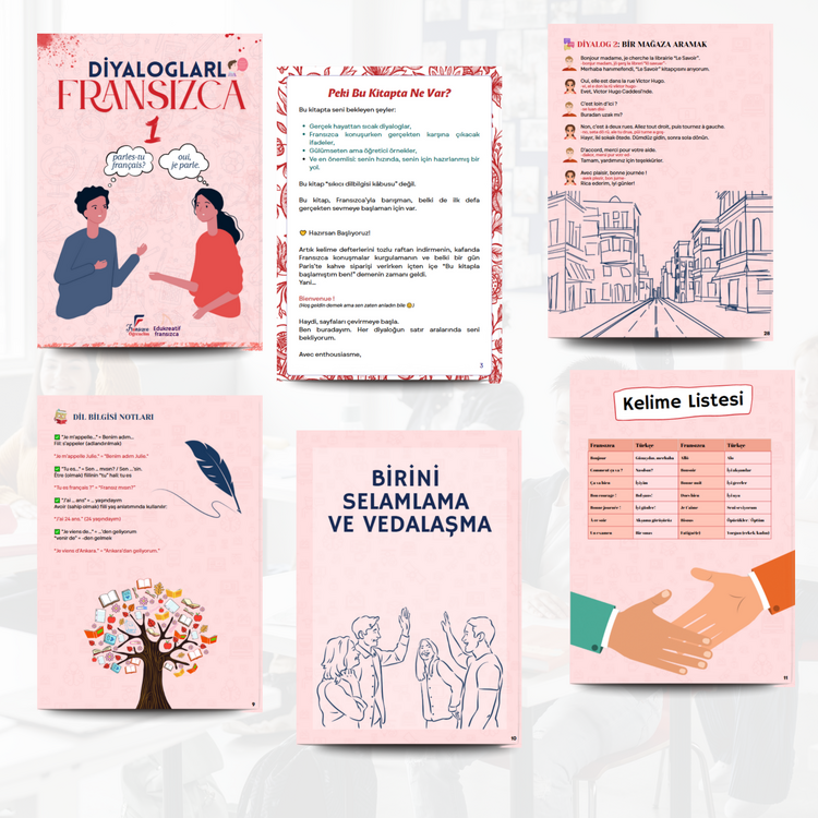 Diyaloglarla Fransızca öğren – A1-A2 Seviye E-Kitap (PDF)
