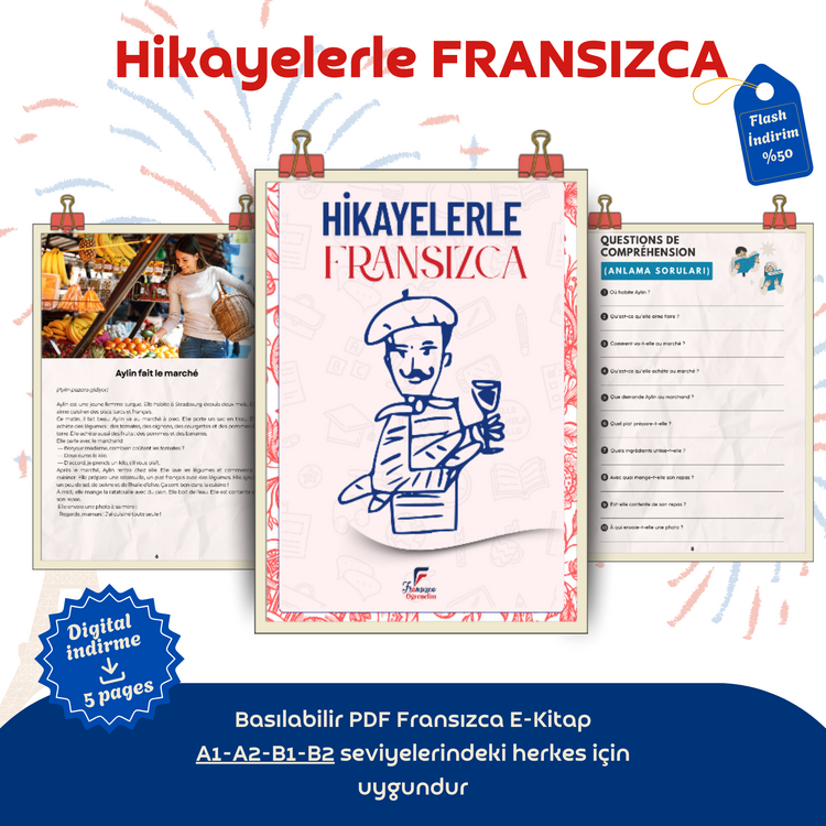 Hikayelerle Fransızca Öğreniyorum A1-A2-B1-B2