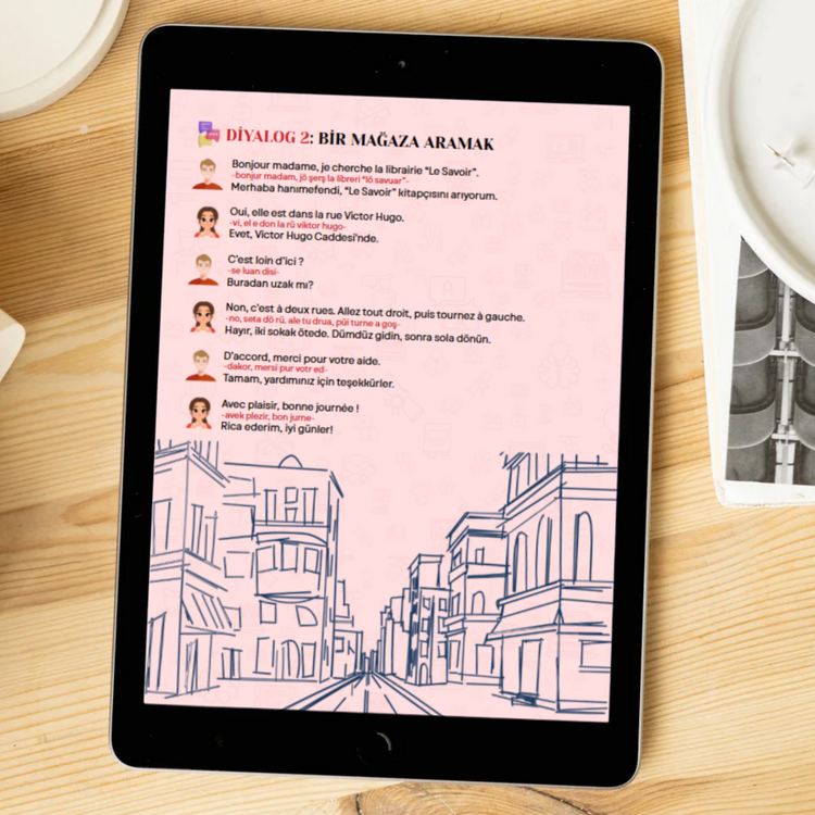 Diyaloglarla Fransızca öğren – A1-A2 Seviye E-Kitap (PDF)
