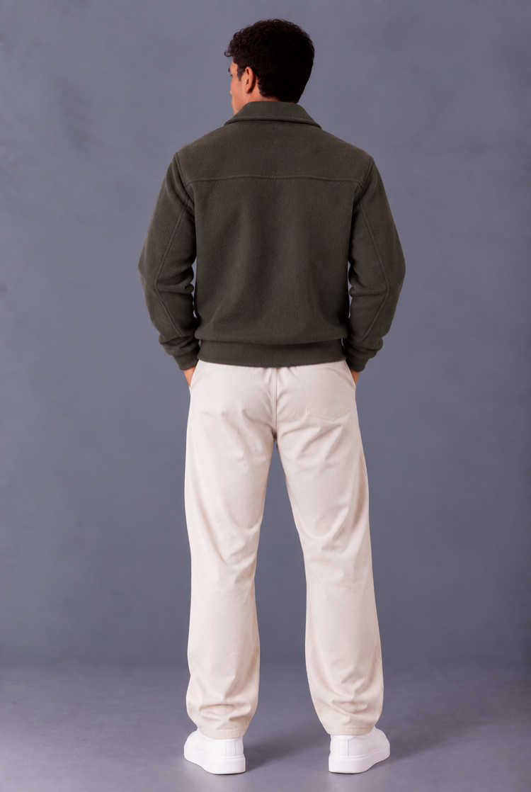 Premium Cepli Bomber Ceket - Haki