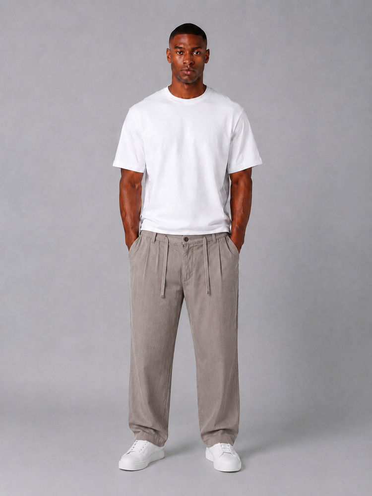 Relax Fit Ayarlanabilir Bağcıklı Pantolon 