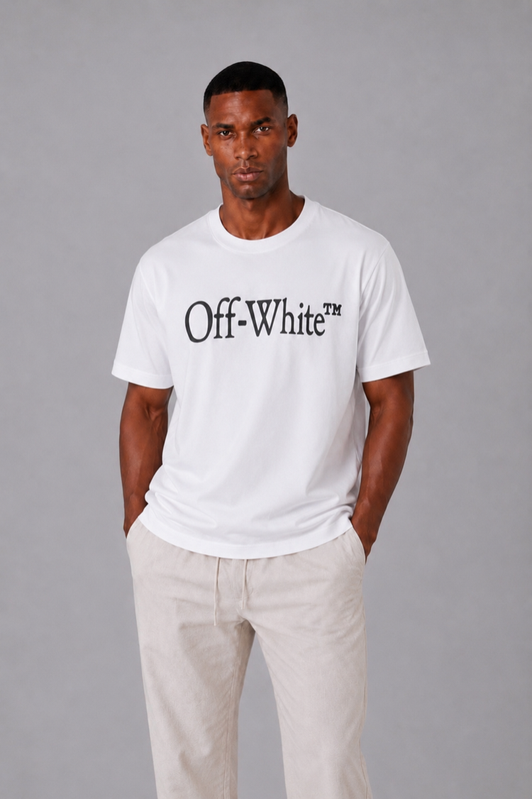 Off-White Baskılı Oversize T-Shirt