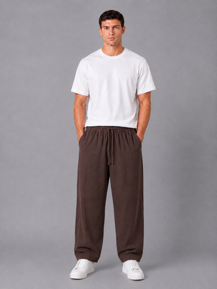 Comfort İnce Keten Pantolon