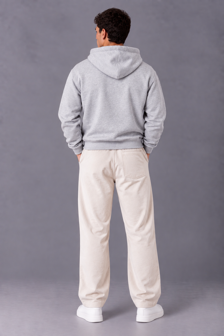 Basic Kapüşonlu Sweatshirt - Gri