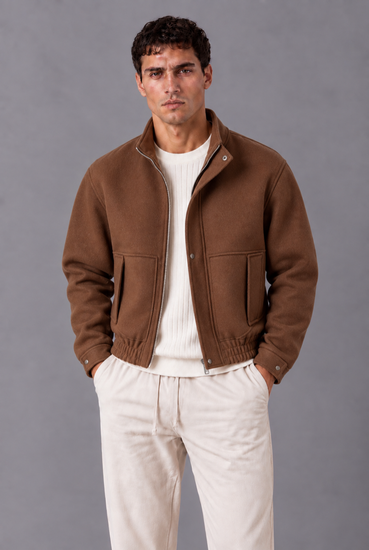 Urban Bomber Ceket - Kahve