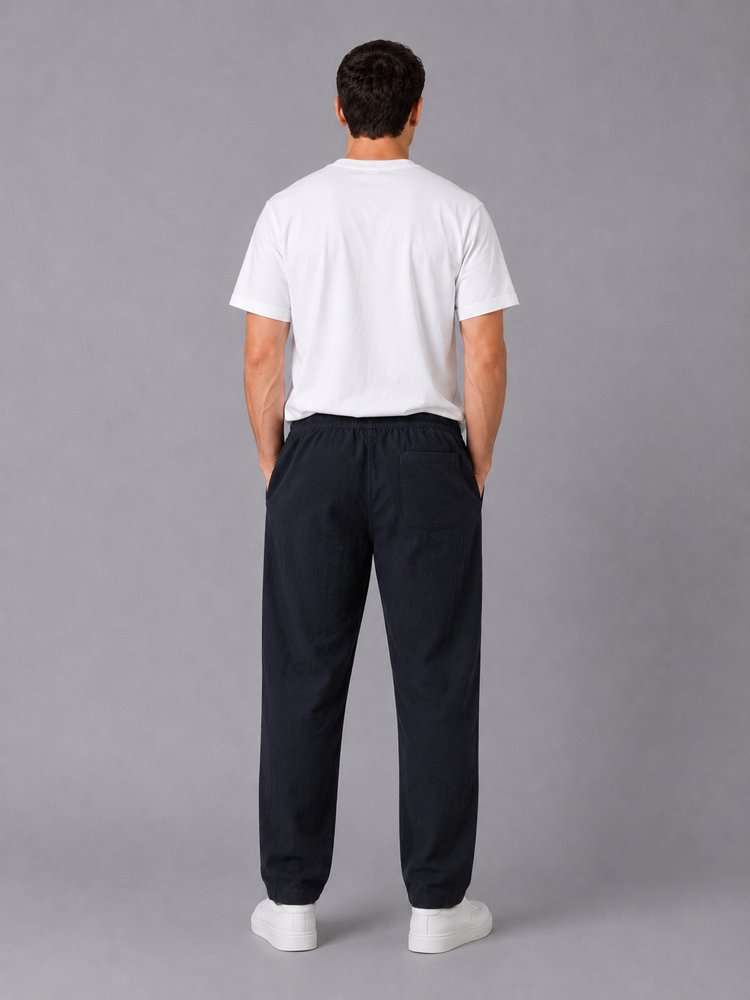 Siyah Relax Baggy Pantolon